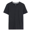 Men's Jordan Dri-Fit Solid Color Quick Dry Round Neck Casual Short Sleeve Black T-Shirt 743037-010