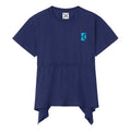KENZO SS21 Waist Lacing Drawstring Short Sleeve Blue FB52TS6374SJ-77