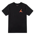 Men's Jordan Printing Logo Solid Color Round Neck Short Sleeve Black T-Shirt DH8967-010