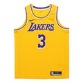 Nike NBA Sports Basketball Jersey/Vest SW Fan Edition 20 Season Los Angeles Lakers Davis No. 3 Yellow CW3669-728