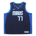 Nike NBA Retro Basketball Jersey/Vest SW Fan Edition Version Dallas Mavericks Doncic No. 77 Navy Blue CW6806-419