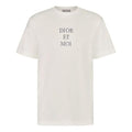 DIOR Alphabet Pattern Short Sleeve Unisex Creamy White 933J604A0554-088