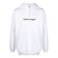 Men's Balenciaga Logo Pullover Oversize White 570811TIV559040
