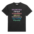 Balenciaga Printing Logo Short Sleeve 'Black' 612965TJVI32771