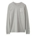 Nike Sportswear Swoosh LS Tee Round Neck Long Sleeves US Edition Gray CK2259-073
