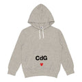 (WMNS) COMME des GARCONS PLAY x CDG Logo Drawstring Hoodie 'Grey' AE-T103-051-1