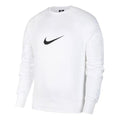 Nike Sportswear Swoosh Casual Sports Crew-neck Long Sleeve 'White' DA0087-100