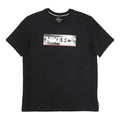 Nike F.C. Logo Printing Soccer/Football Sports Round Neck Short Sleeve Black DH7445-010