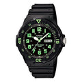 CASIO Waterproof Sports Mens Black Analog MRW-200H-3B