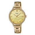 CASIO SEAWAVE Subject Fashion 3d Minimalistic Watch Sapphire Crystal Gradient Gold SHE-4550G-9AUPR