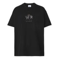 Men's Burberry Embroidered Loose Pullover Short Sleeve Black 80426881