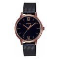 (WMNS) CASIO Analog 'Black Rose Gold' LTPE157MRB1B