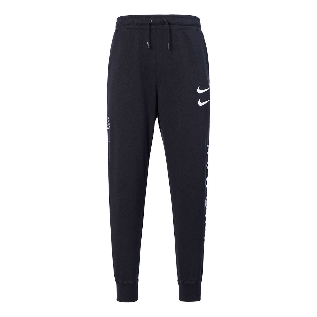 Nike Sportswear Swoosh Logo Tracksuit Bottoms Men Black CU3932-010
