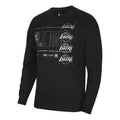 Nike NBA Courtside Los Angeles Lakers Athleisure Casual Sports Printing Round Neck Pullover Black CV5999-010