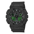 CASIO G-Shock GA-100 Series Analog-Digital 'Black Electro Green' GA-100BEG-1A