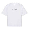 Men's Balenciaga Symbolic Round Neck Alphabet Printing Short Sleeve White 620969TIV509040