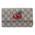 (WMNS) Gucci Canvas Chains Shoulderbag Mini 'Khaki' 481291-K9GXT-8694