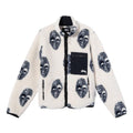Men's Stussy Mask Jacquard Sherpa Stand Collar Jacket White 118389