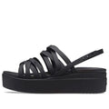 (WMNS) Crocs Brooklyn Strappy Black Sandals 206751-001