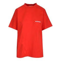(WMNS) Balenciaga Logo Regular Fit T-Shirt 'Bright Red' 612965TMVF43168