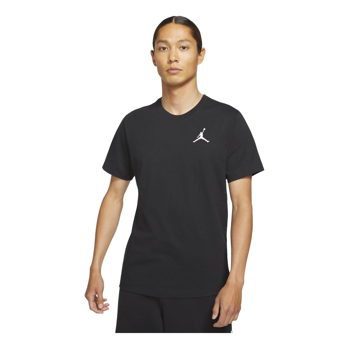 Air Jordan Jumpman Logo Embroidered Sports Round Neck Short Sleeve Black DC7486-010
