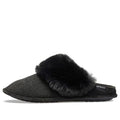 (WMNS) Crocs Mule Fur Slippers 'Black' 205394-001