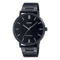 Casio Dress Classic Minimalistic Analog Steel Strap Watch 'Black' MTP-VT01B-1B