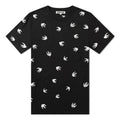 Men's McQ Alexander McQueen Contrasting Colors Embroidered Short Sleeve Black 291571-RMT64-1000