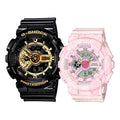 CASIO Baby-G 'Black & Pink' BA-110PI-4APR+GA-110GB-1APR