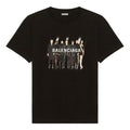 Balenciaga Band Portrait Printing Logo Retro Loose Short Sleeve Unisex Black 612966TIVA11000
