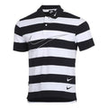 Nike Sportswear Swoosh Stripe Short Sleeve polo Black White CJ4910-011