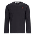 COMME des GARCONS PLAY SS25 Mini Heart Long Sleeve T-Shirt 'Black' AX-T308-051-1