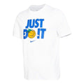 Nike Just Do It Alphabet Printing Round Neck Short Sleeve White DV1213-100