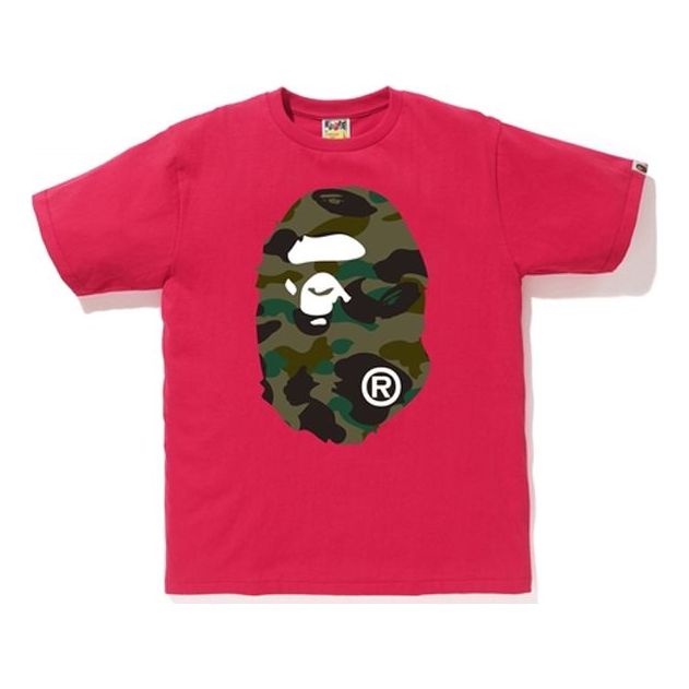 BAPE Unisex AW19 1st Camo Ape Head Online Pink/Red 1E75-110-083