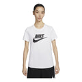 (WMNS) Nike Sportswear Essentials Logo T-shirt Asia Sizing 'White Black' DX7907-100