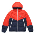 Nike Sportswear Down-Fill Windrunner hooded Stay Warm Colorblock Short Down Jacket Red Blue Redblue CU4405-673