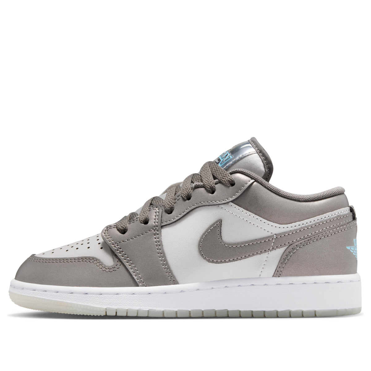 (GS) Air Jordan 1 Low SE 'Flat Pewter Blue Chill'  HV4398-014