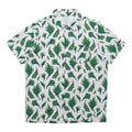 Men's Nike Nigeria Feather Printing Woven Short Sleeve White Shirt CU1417-100
