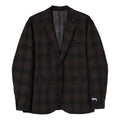 Stussy Shadow Plaid Sport Coat 'Black' 115522