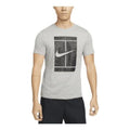 Men's Nike Large Logo Pattern Printing Round Neck Casual Short Sleeve Gray T-Shirt DD8406-063