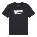 Nike Alphabet Logo Round Neck Short Sleeve Tee 'Black Swoosh Life' CU0088-010