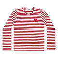 COMME des GARCONS PLAY Striped Long-Sleeve T-Shirt 'Red' AZ-T164-051-4