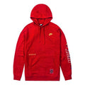 Nike Sportswear Club Printing Long Sleeves Pullover Drawstring Red CU3670-687