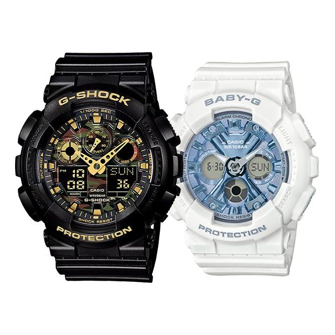 CASIO Baby-G 'Black & White' GA-100CF-1A9-BA-130-7A2