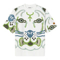 Men's KENZO SS21 TIGER Printing Round Neck Pullover Short Sleeve White FB55TS0514SB-01B