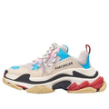 (WMNS) Balenciaga Triple S 'White Blue Pink' 2019 524039W09OH4196