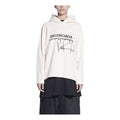 Men's Balenciaga x RuPaul Crossover FW21 Alphabet Printing Pullover Creamy White 670946TLV569057