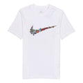 Nike Cartoon Pattern Large Logo Printing Round Neck Casual Short Sleeve White DR1288-100