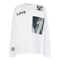 Burberry Montage Long Sleeve Printing Cotton Top Male White 80318841