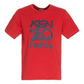 Men's KENZO Cotton Classic Printing Round Neck Short Sleeve Red FA55TS0184SA-21